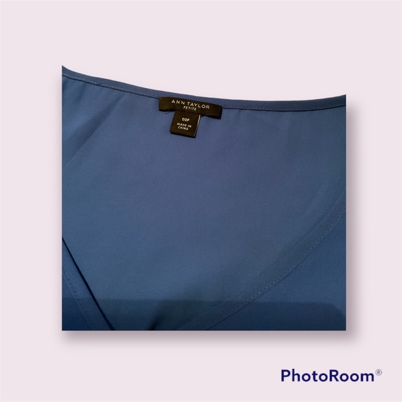 Ann Taylor Petite Blue Dress 00P - Picture 3 of 4